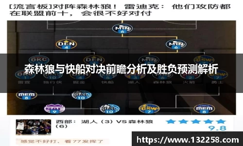 yy易游森林狼与快船对决前瞻分析及胜负预测解析